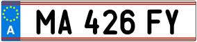 Trailer License Plate